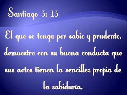 SANTIAGO 3:13